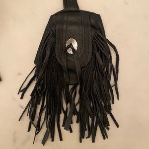 Genuine leather belt bag pouch purse